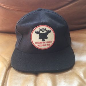 Ampel Creative, “Floating...” leather SnapBack hat